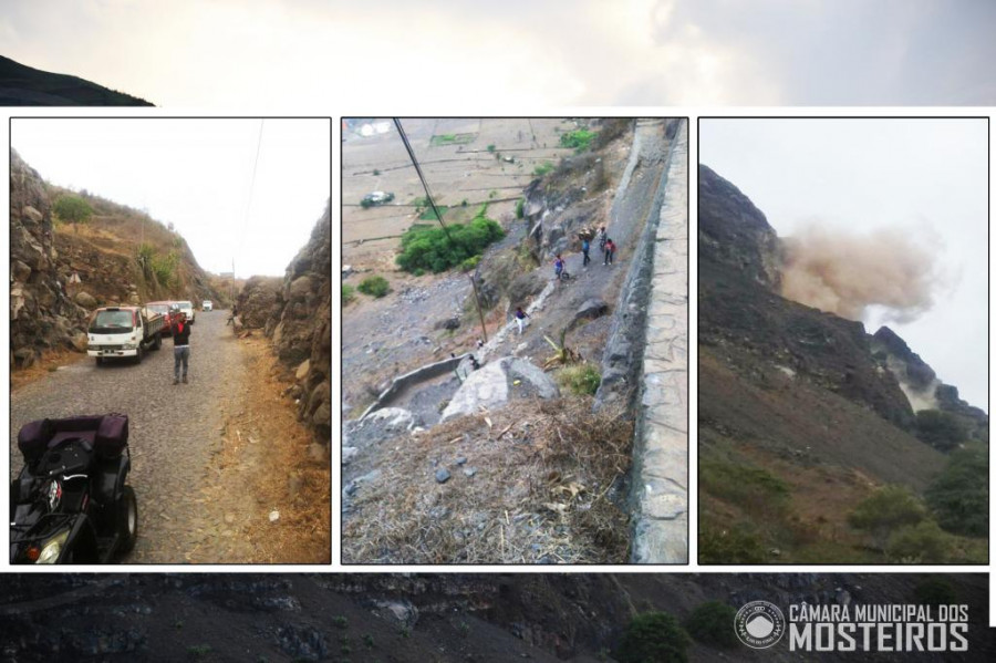 Infraestruturas: Rocha de Sumbango volta a desabar e paralisa trânsito na via norte