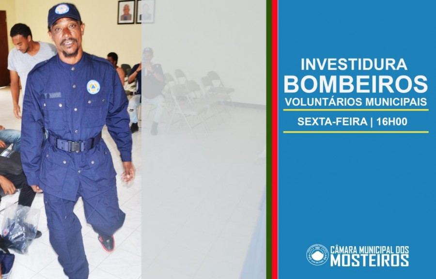 Proteção Civil: Investidura de Bombeiros Municipais realiza-se no novo CPC de Mosteiros