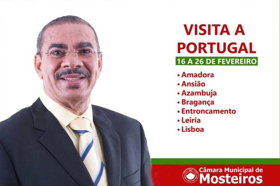 Cooperação: Presidente visita Portugal de 16 a 26 de Fevereiro
