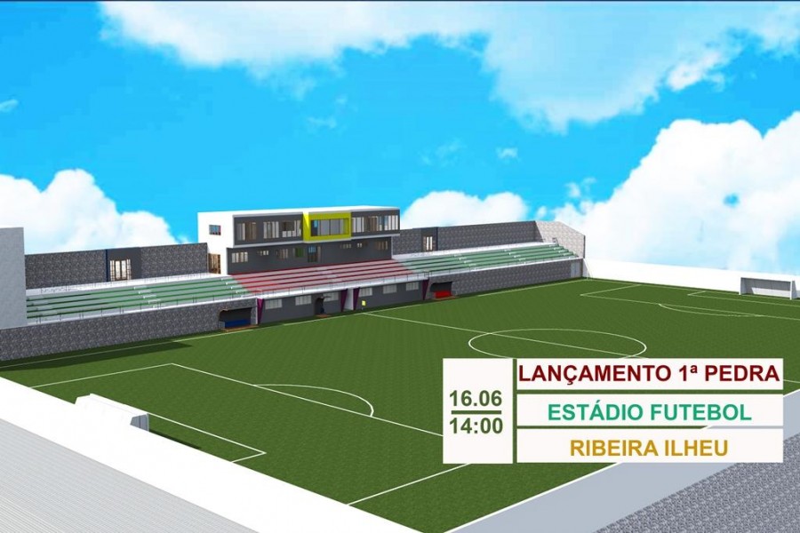 Zona Norte: Câmara Municipal lança primeira pedra do Estádio de Futebol de Ribeira do Ilhéu