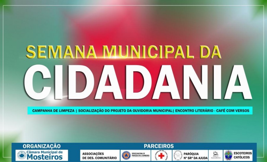 13 a 20 janeiro: Câmara organiza Semana Municipal da Cidadania