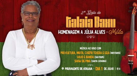 Música: 2ª Gala Talaia Baxu homenageia Júlia Alves - Milita