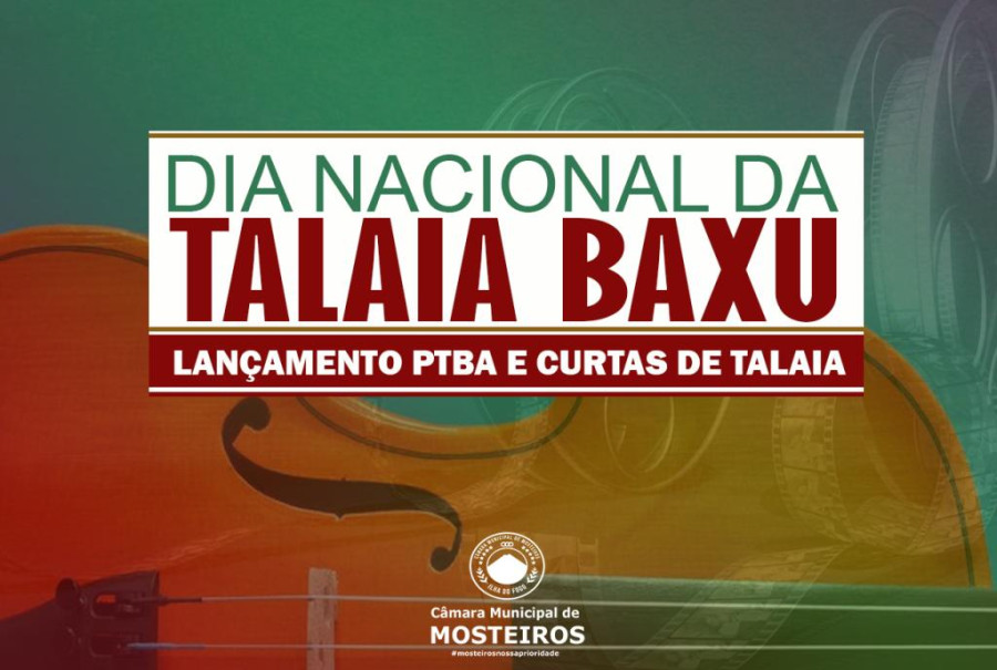 Dia Nacional da Talaia Baxu: Câmara Municipal celebra data com lançamento de dois editais