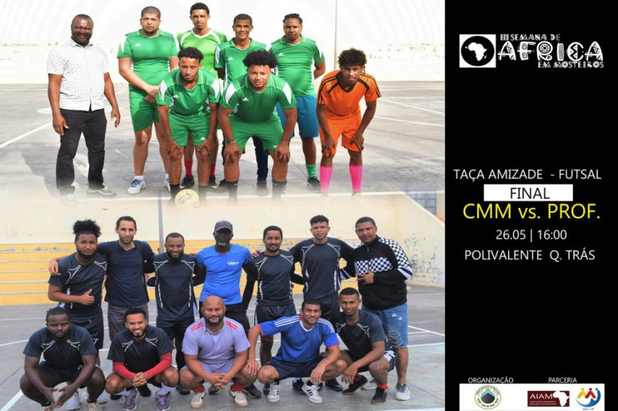 3ª Semana d’África: CMM e Professores disputam final da 2ª Taça de Amizade em Futsal